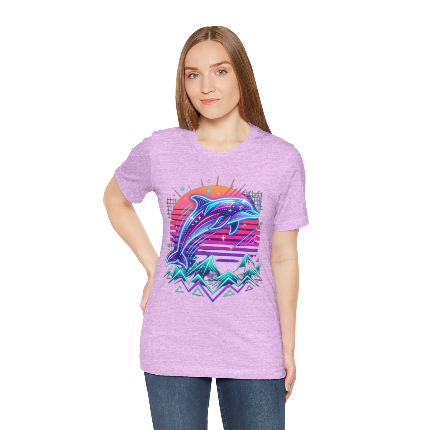 Retro Neon Dolphin