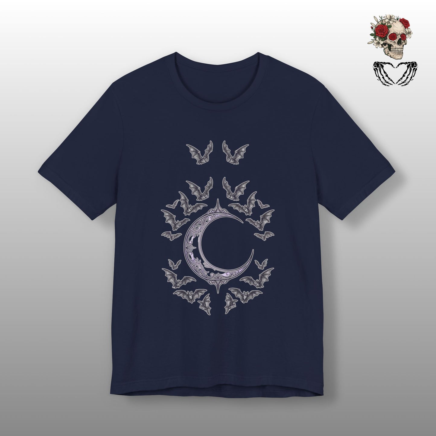 Crescent Moon & Bats