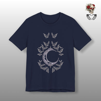 Crescent Moon & Bats