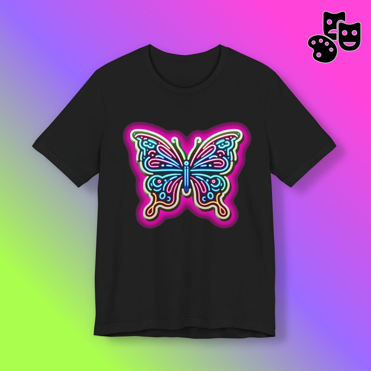 Butterfly Pink Glow Tee
