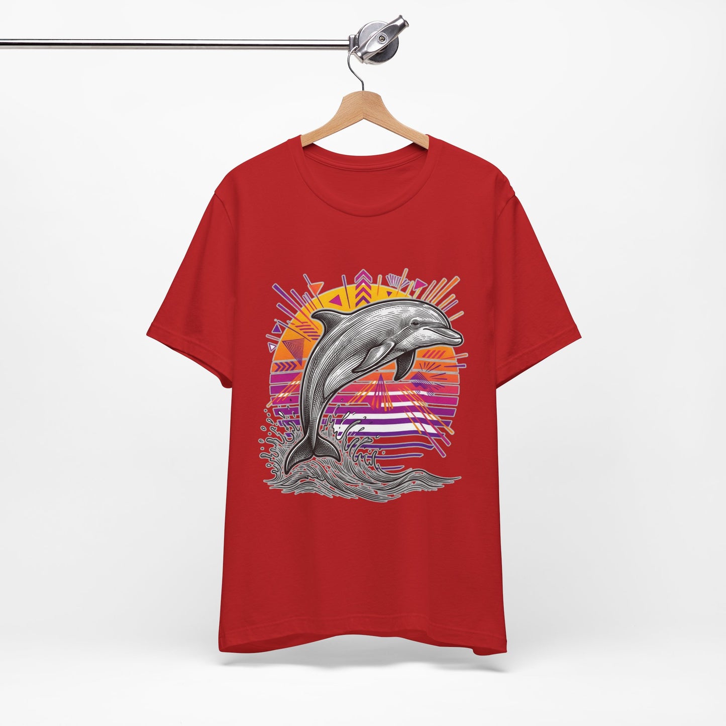 Retro Tropical Dolphin
