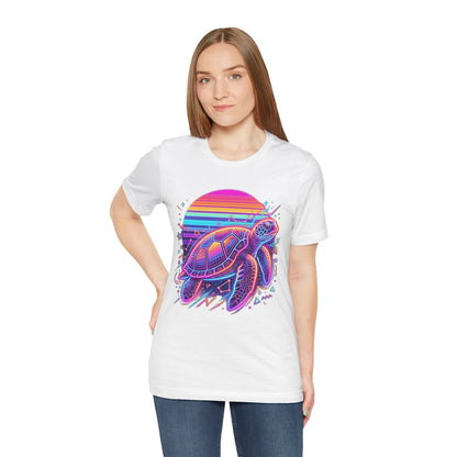 Retro Sunset Turtle