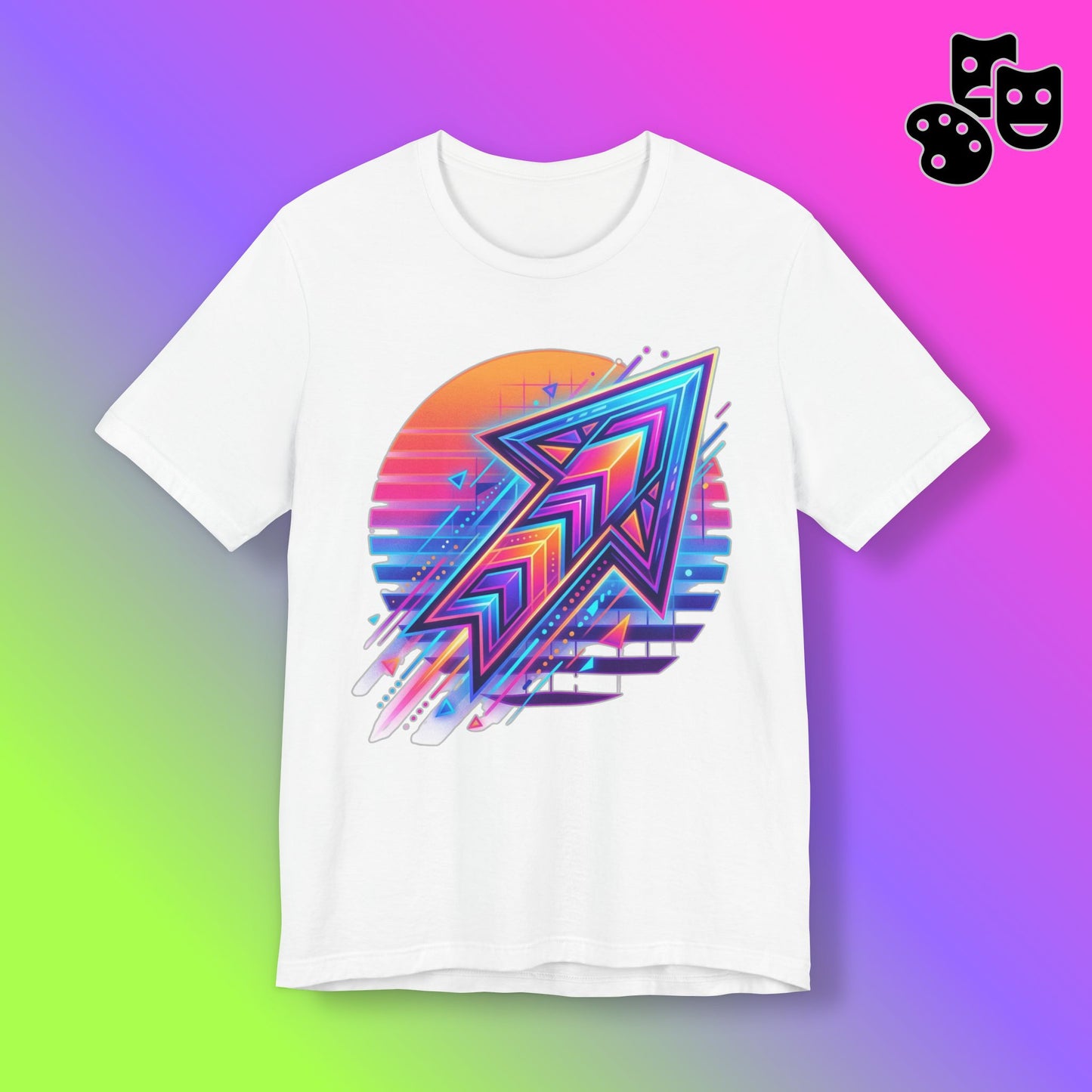 Retro Neon Arrow