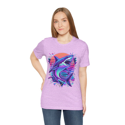 Retro Neon Shark