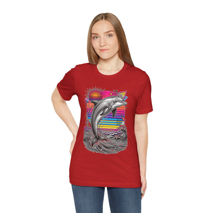 Dolphin Retro Graphic