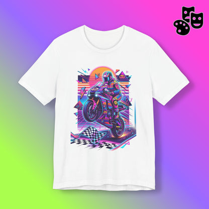 Neon Retro Biker