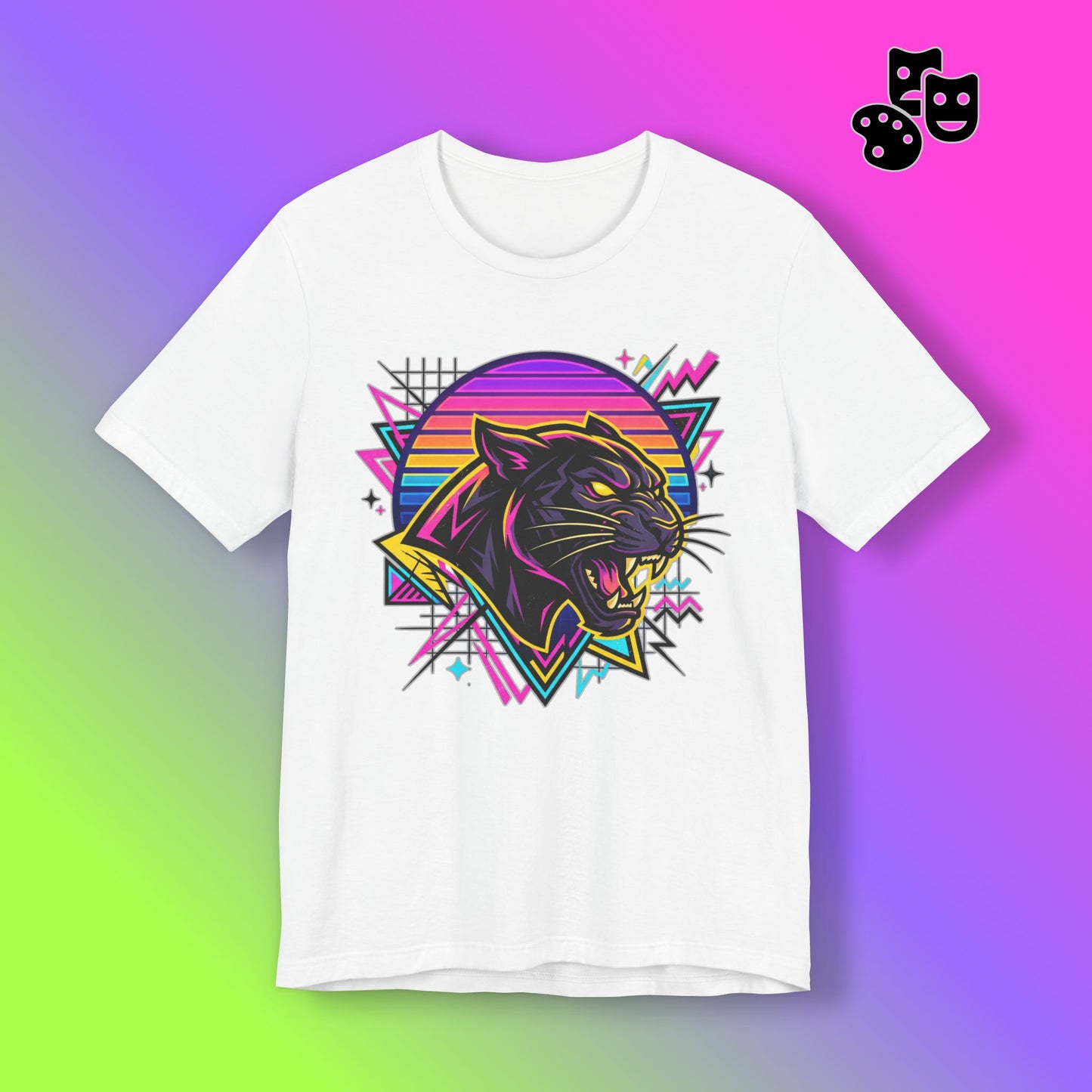 Retro Neon Panther