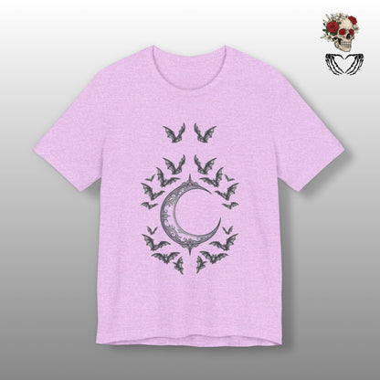 Crescent Moon & Bats
