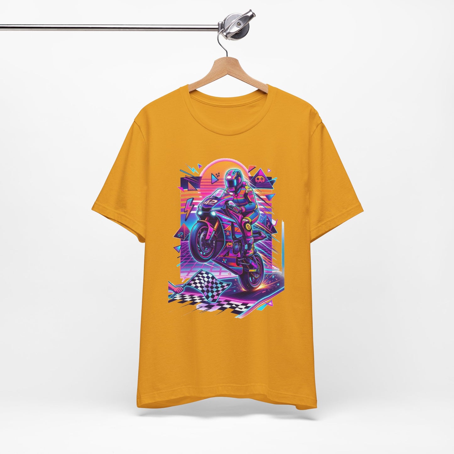 Neon Retro Biker
