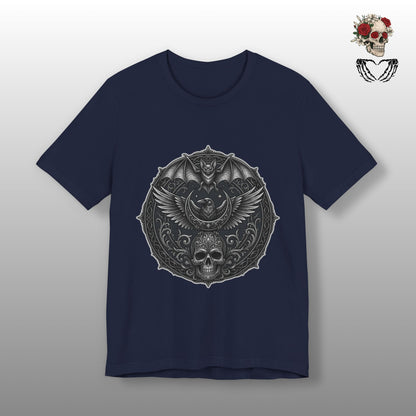 Gothic Skull & Bat