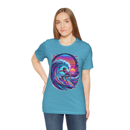 Retro Sunset Surfer