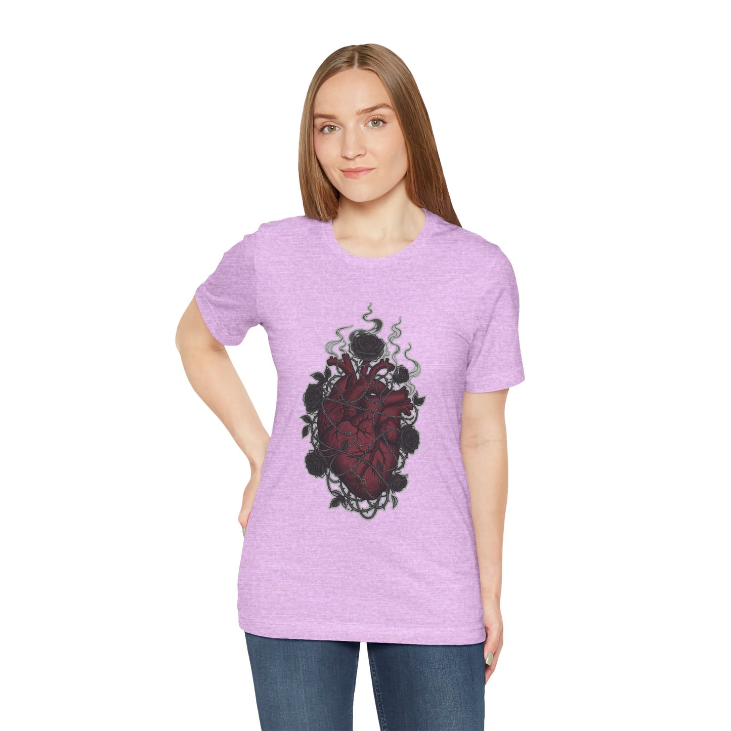 Dark Floral Gothic Heart
