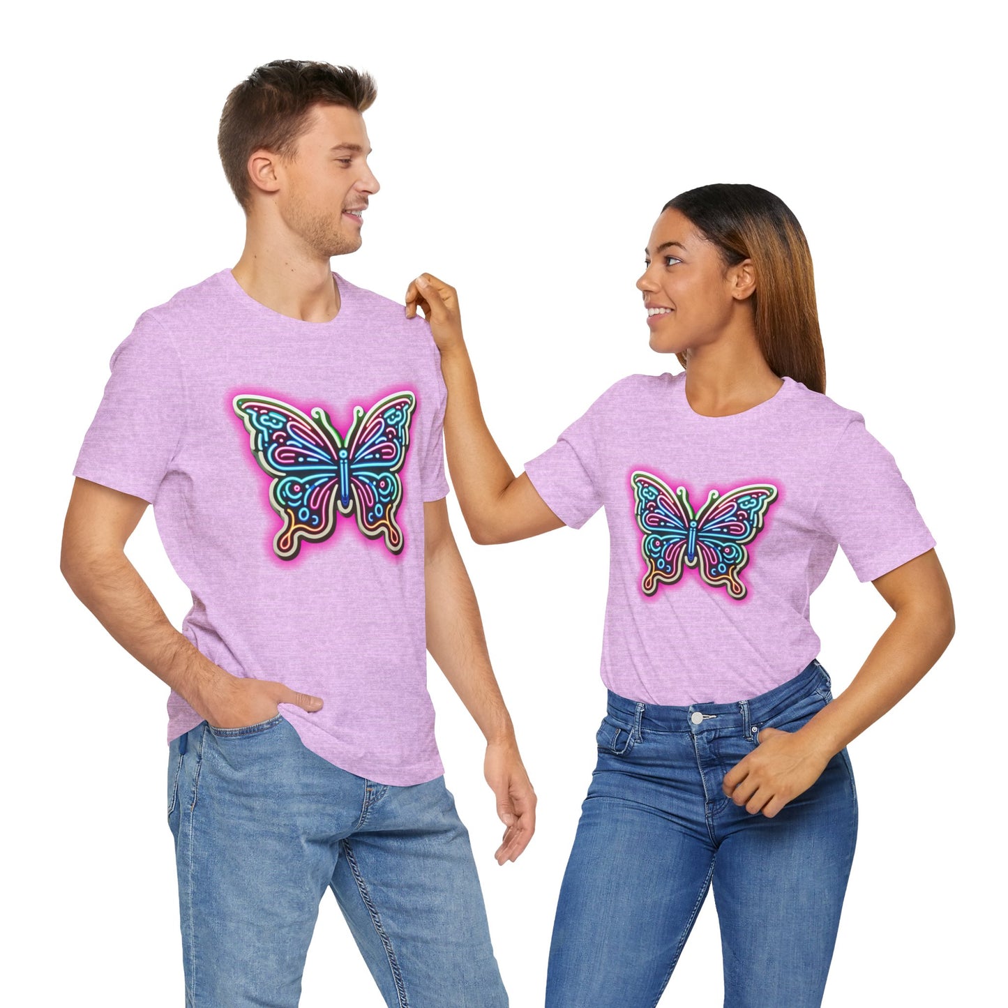 Butterfly Pink Glow Tee