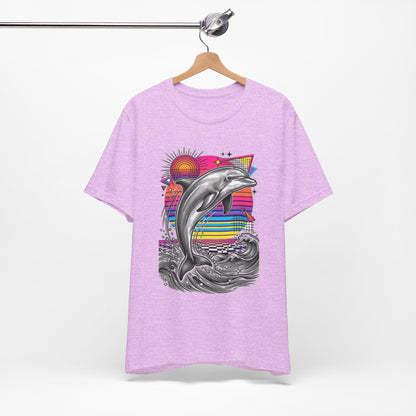 Dolphin Retro Graphic