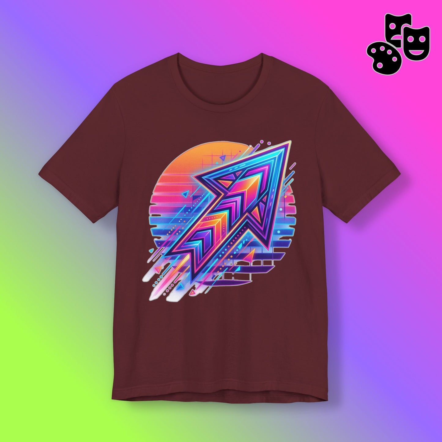 Retro Neon Arrow