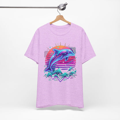 Retro Neon Dolphin