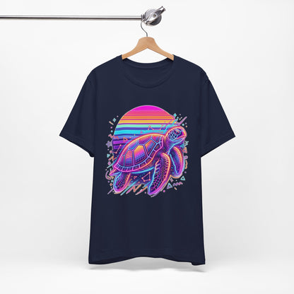 Retro Sunset Turtle