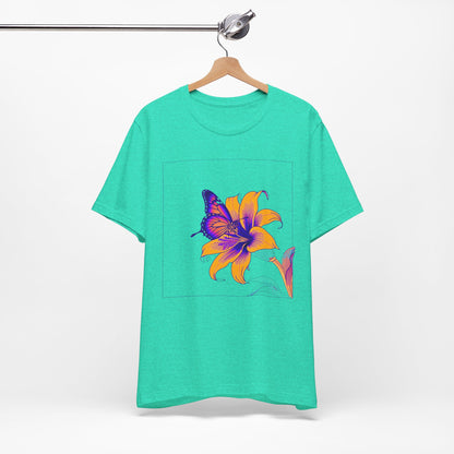 Outrun Butterfly on Lilly Print