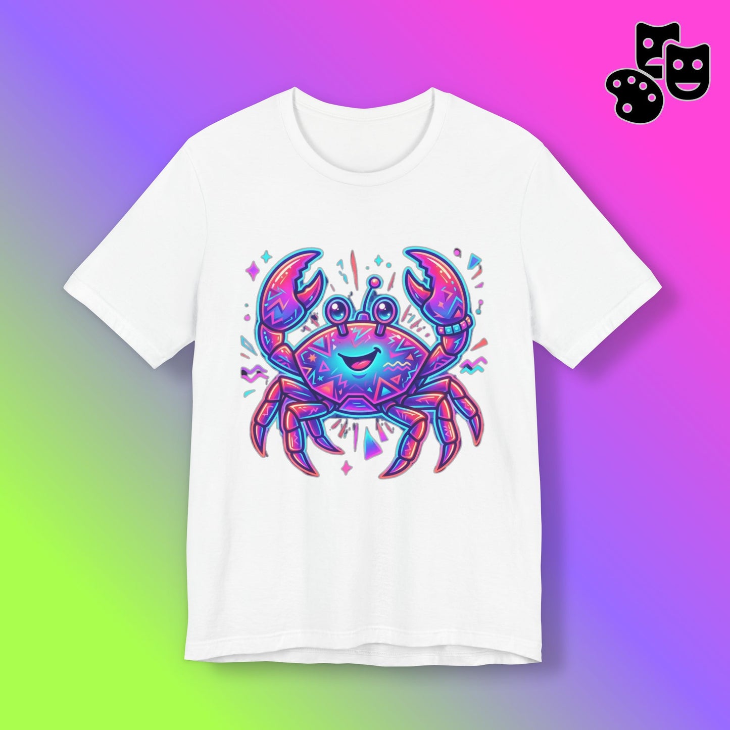 Neon Cute Crab