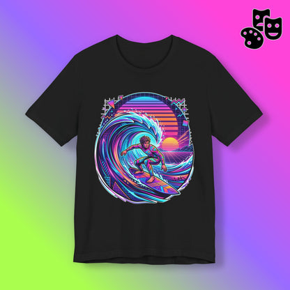 Retro Sunset Surfer