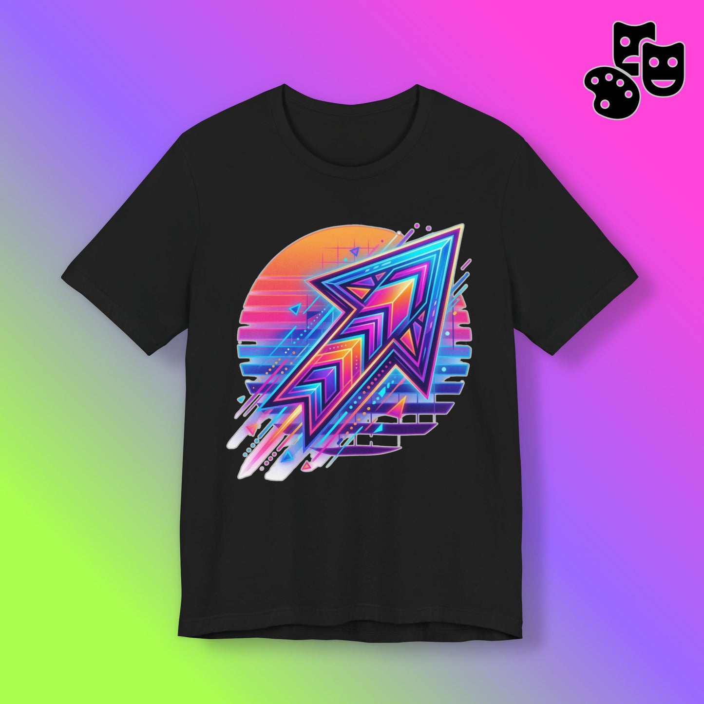 Retro Neon Arrow