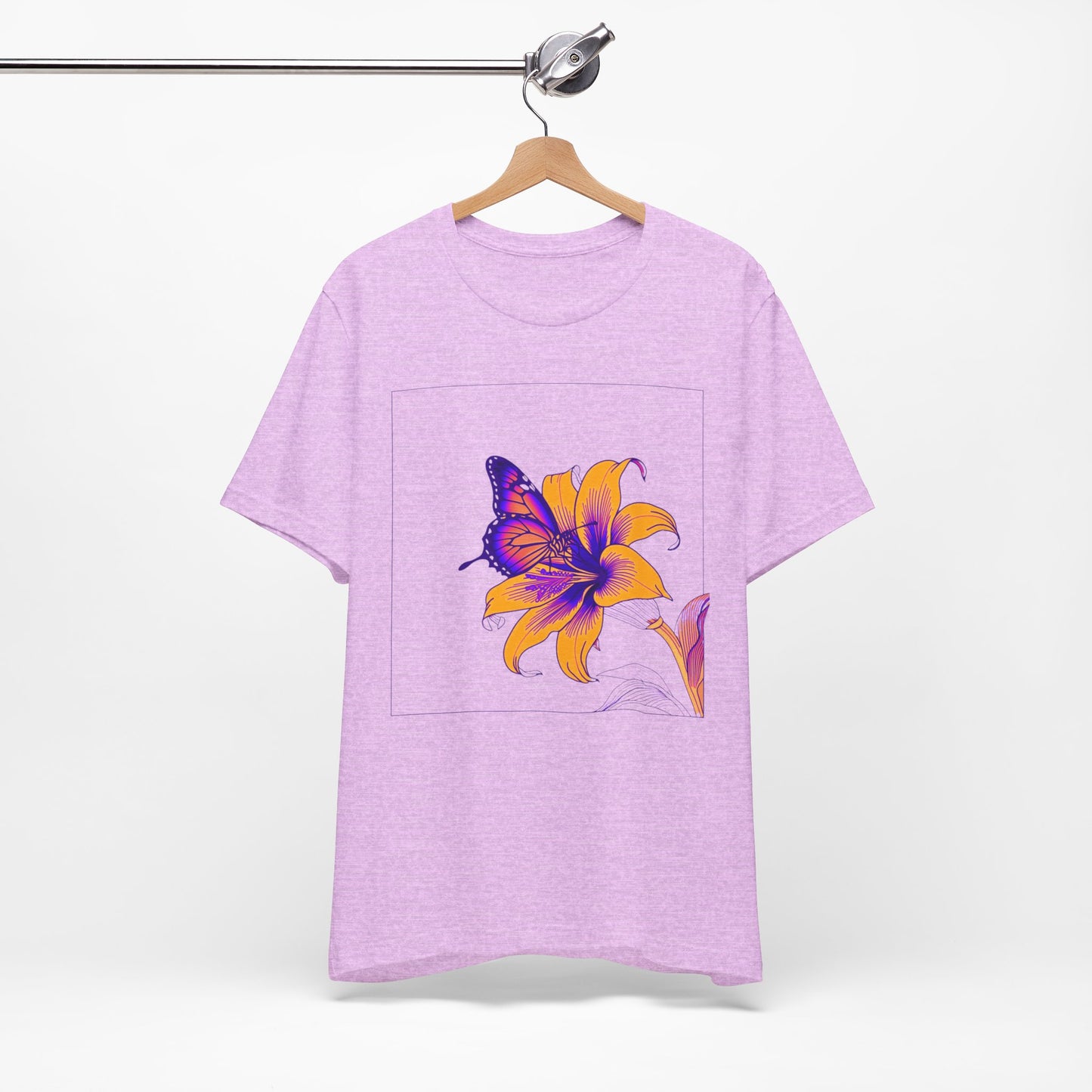 Outrun Butterfly on Lilly Print