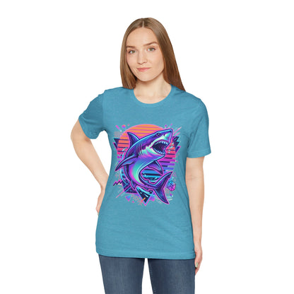 Retro Neon Shark