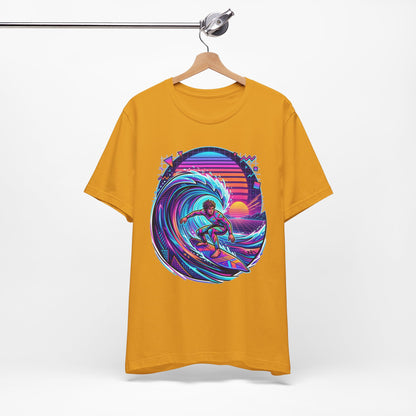 Retro Sunset Surfer