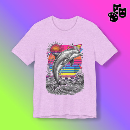 Dolphin Retro Graphic