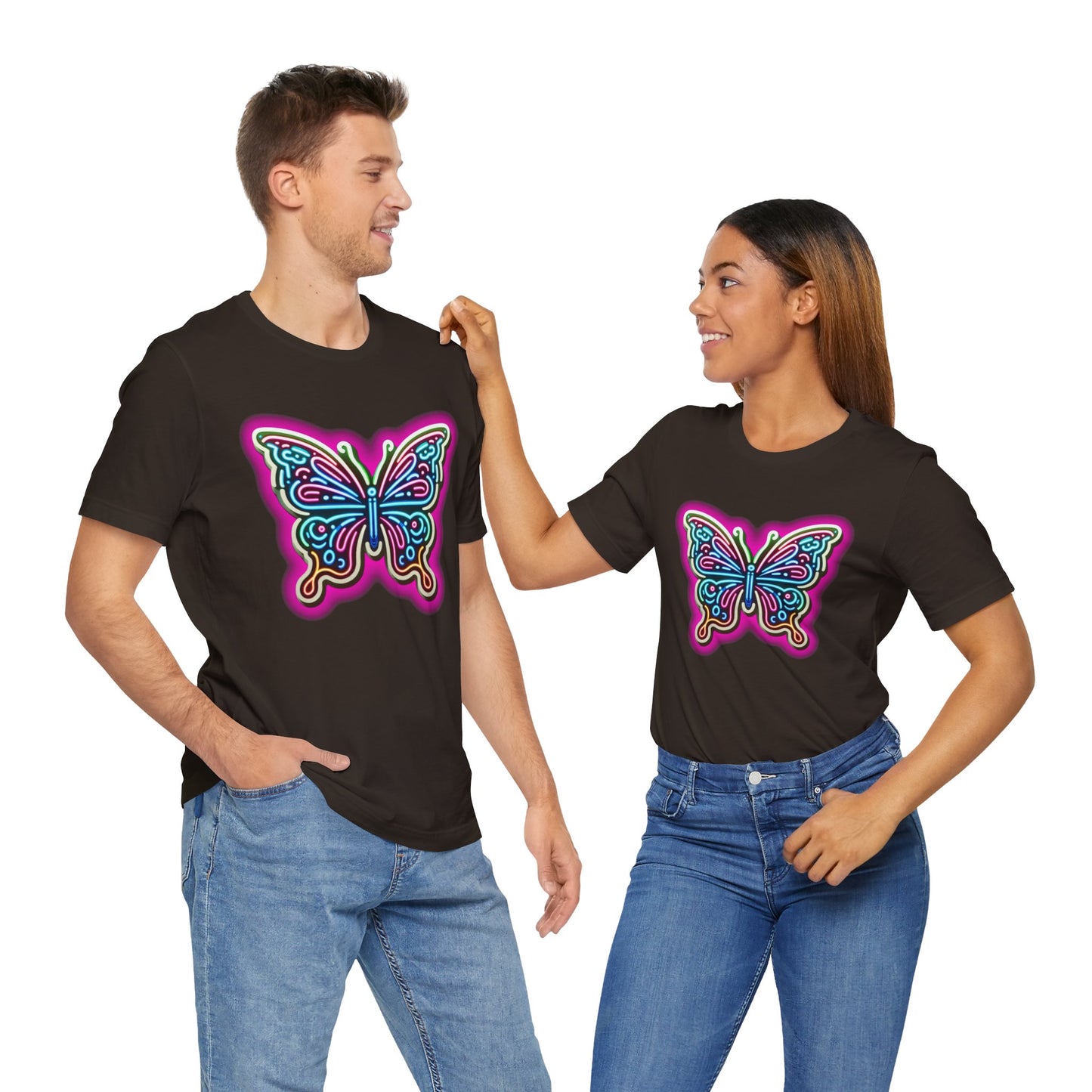 Butterfly Pink Glow Tee