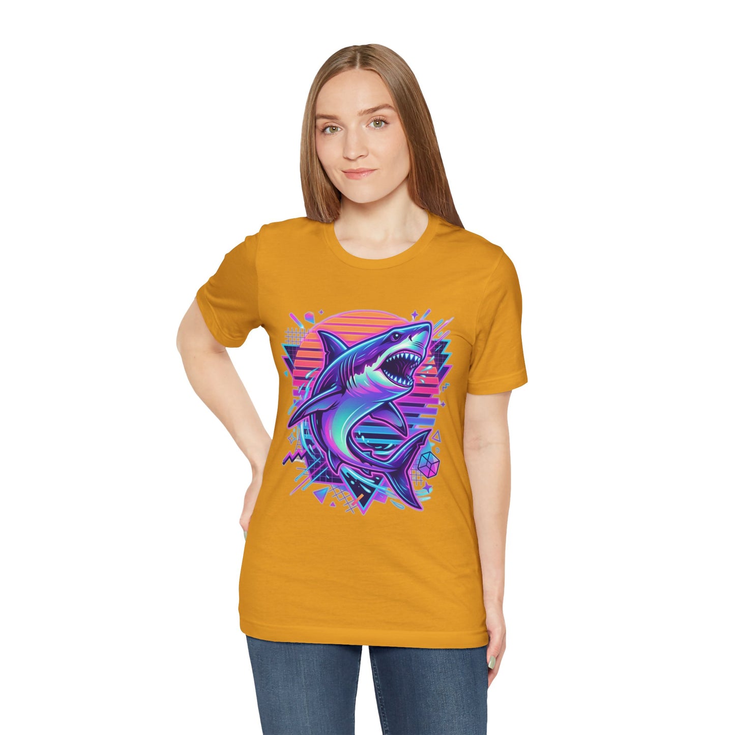 Retro Neon Shark