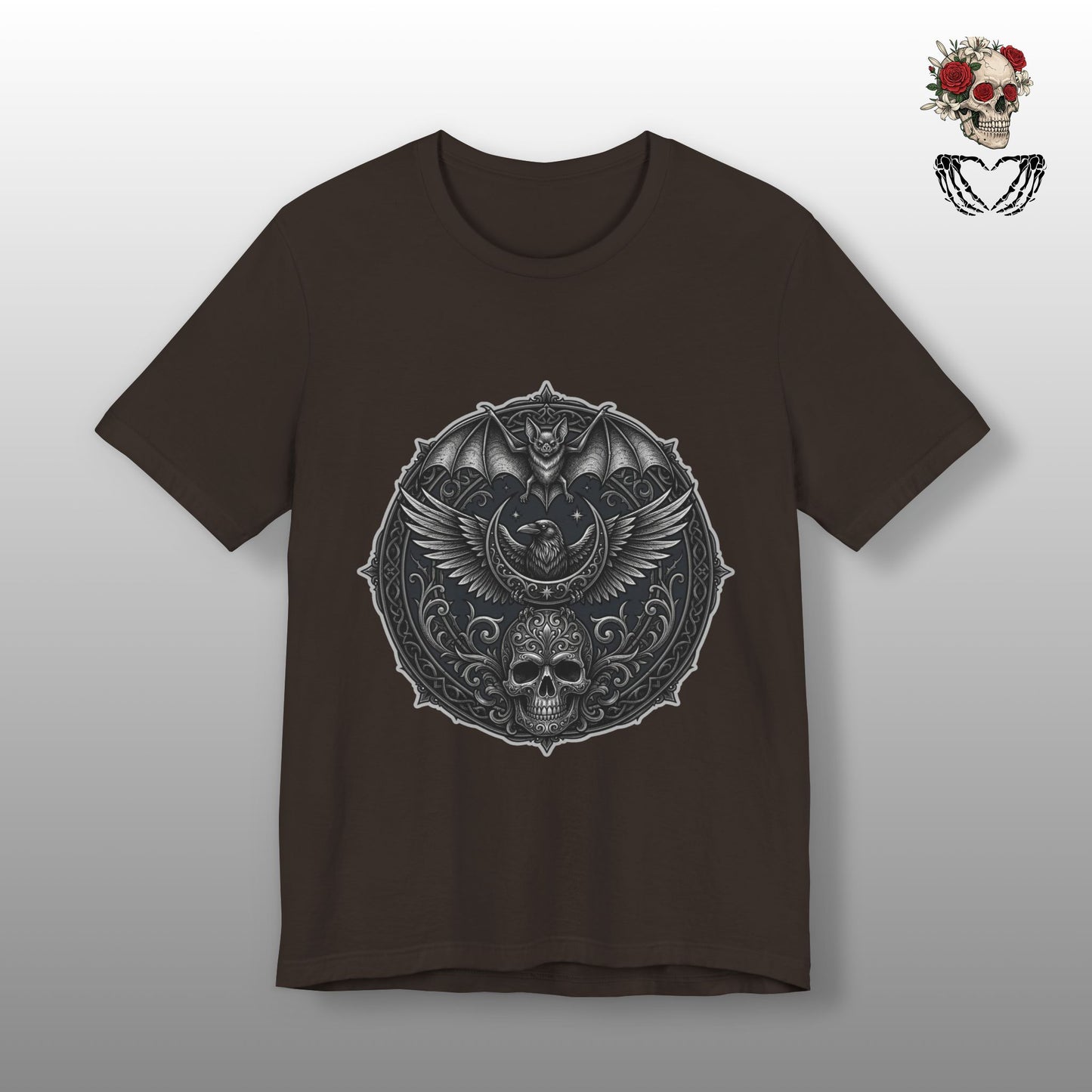 Gothic Skull & Bat