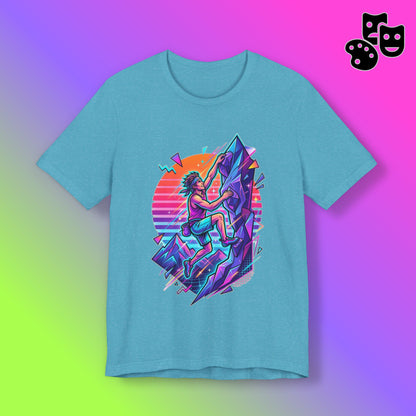 Climber Retro Sunset