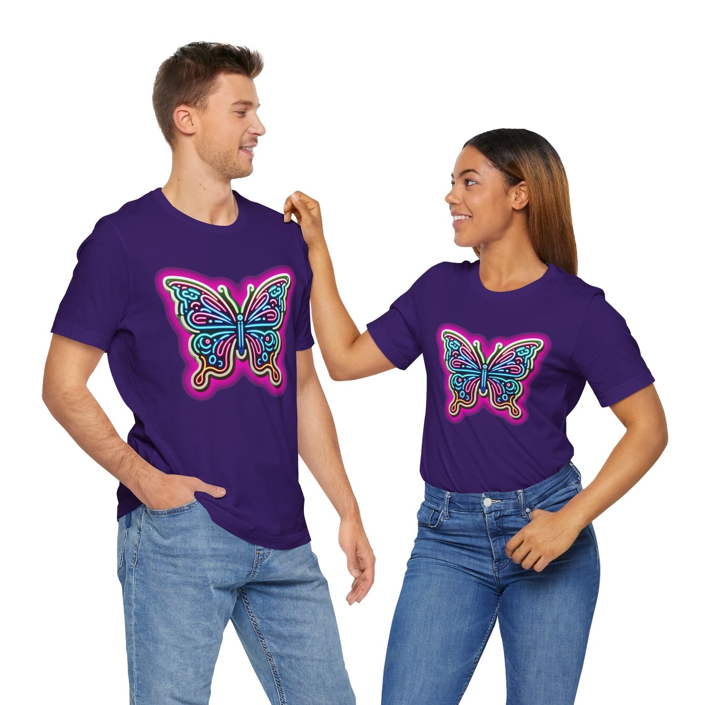 Butterfly Pink Glow Tee