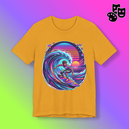 Retro Sunset Surfer