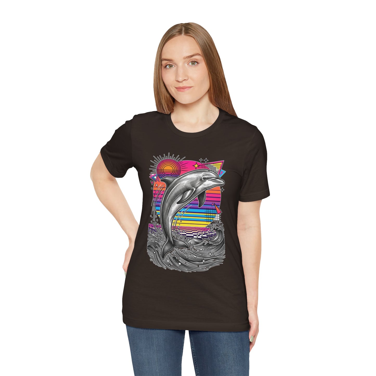 Dolphin Retro Graphic