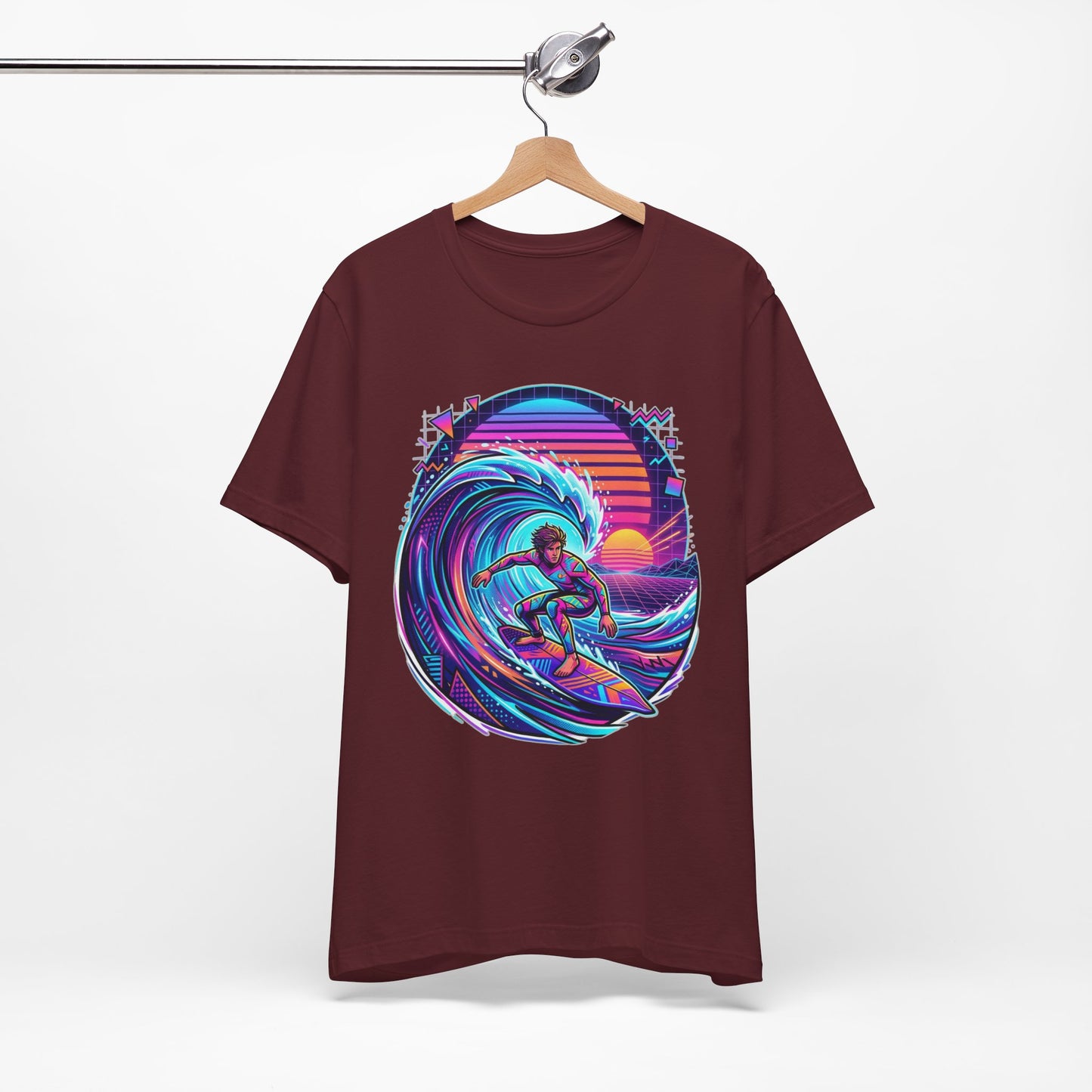 Retro Sunset Surfer