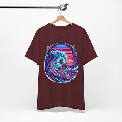 Retro Sunset Surfer