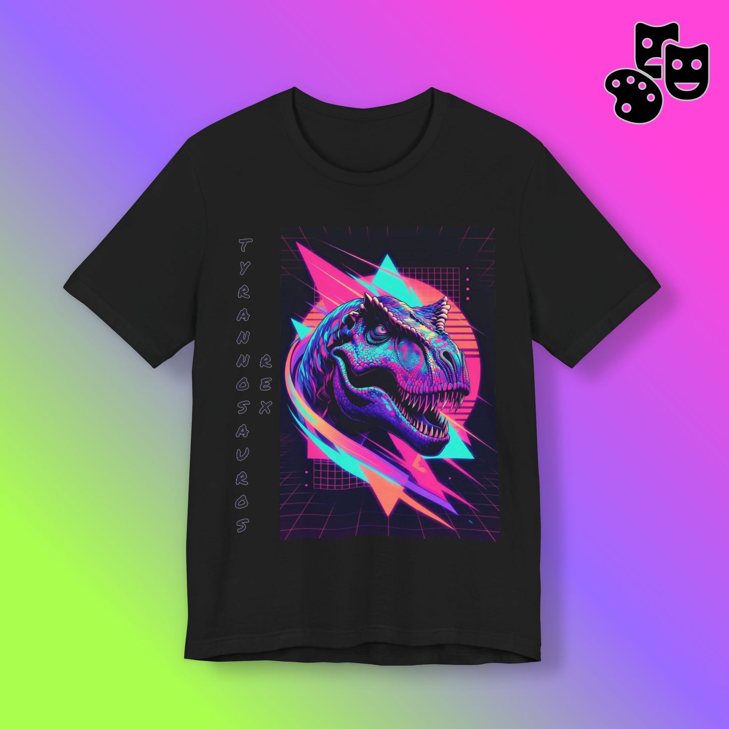 Retro Neon T-Rex