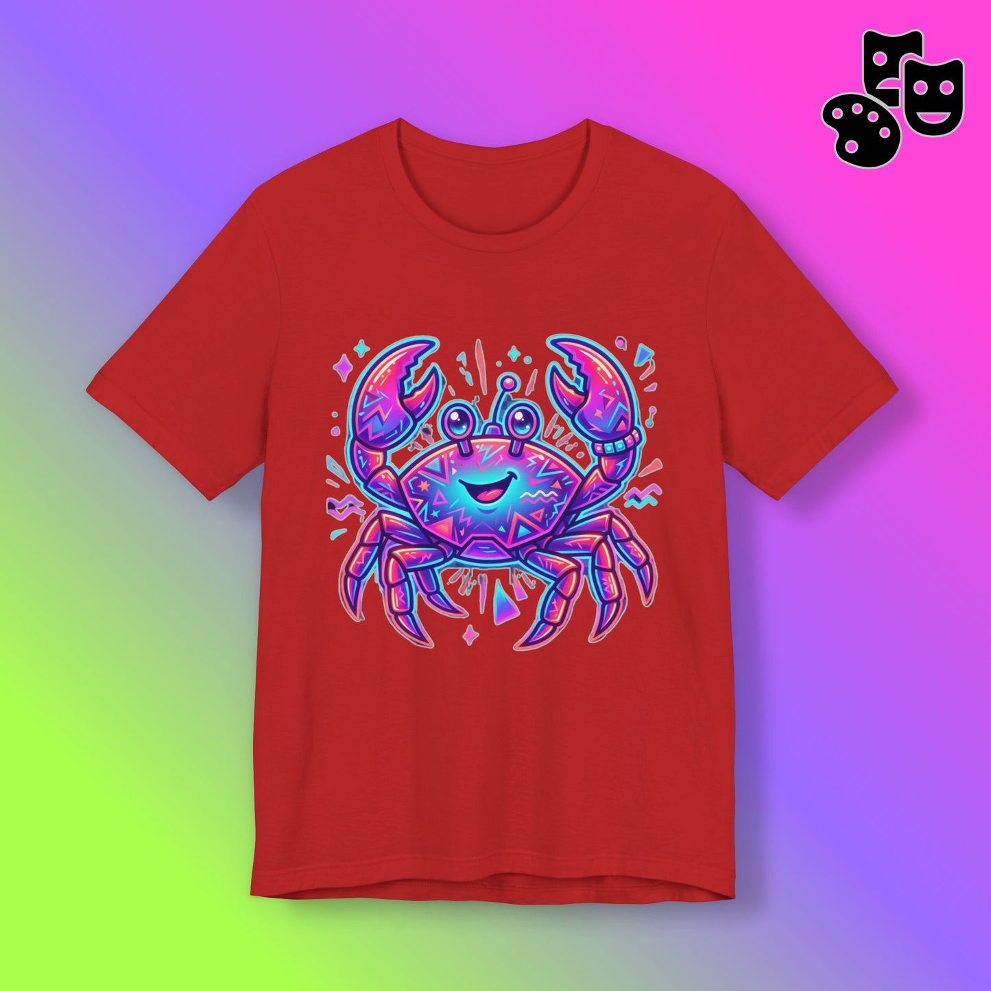 Neon Cute Crab