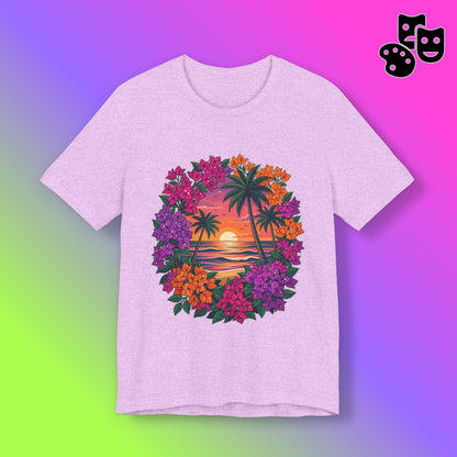 Sunset Floral Tropical