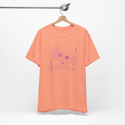 Butterfly Line Art Tee