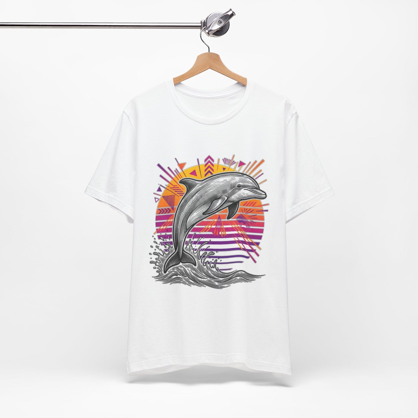 Retro Tropical Dolphin