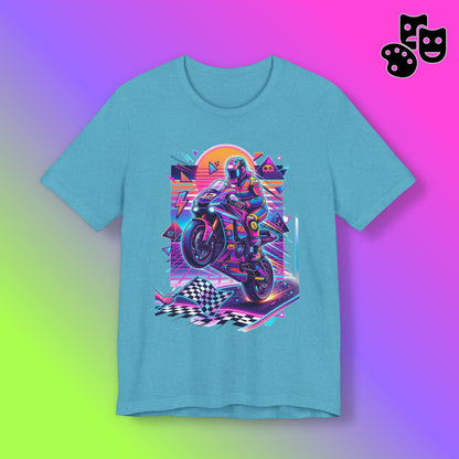 Neon Retro Biker