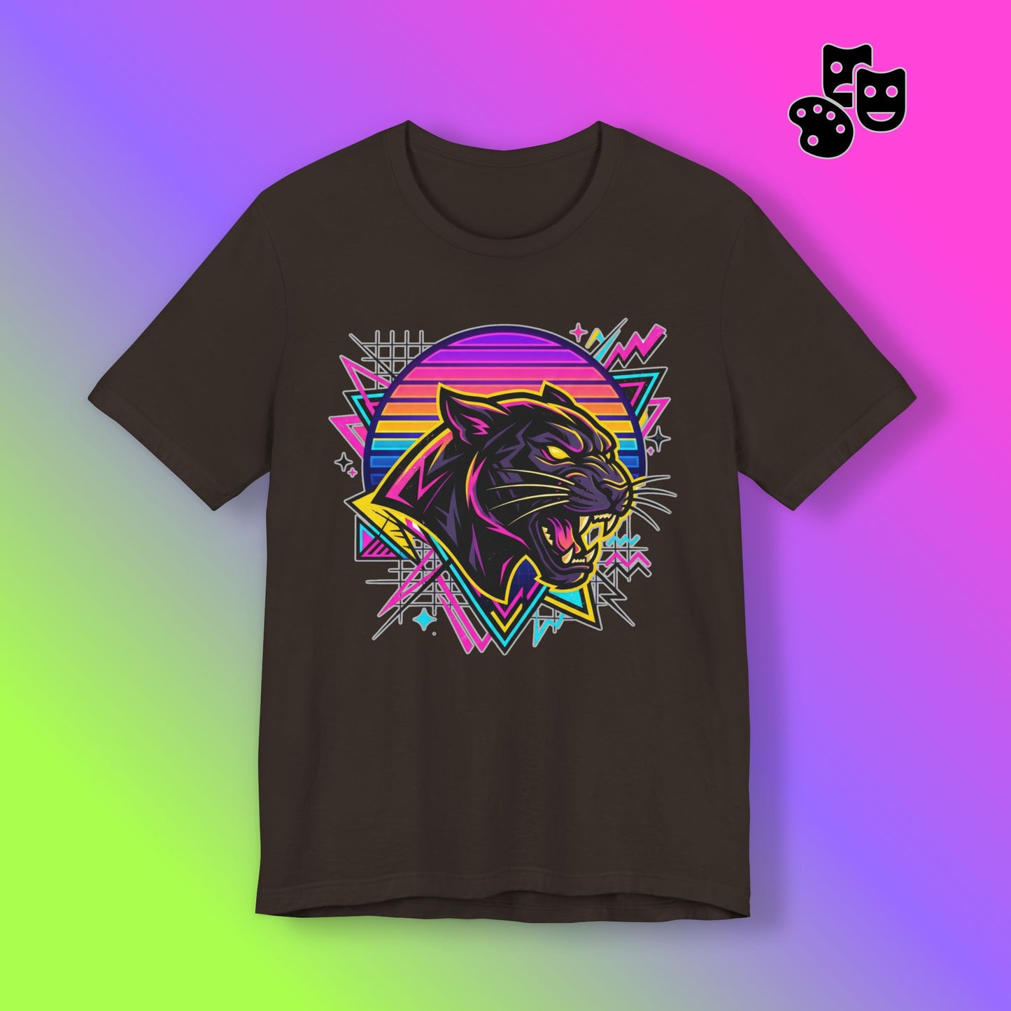Retro Neon Panther