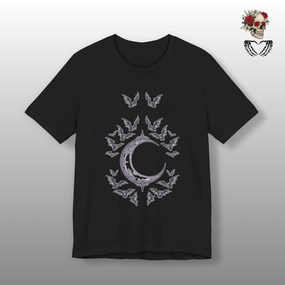 Crescent Moon & Bats