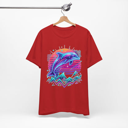 Retro Neon Dolphin