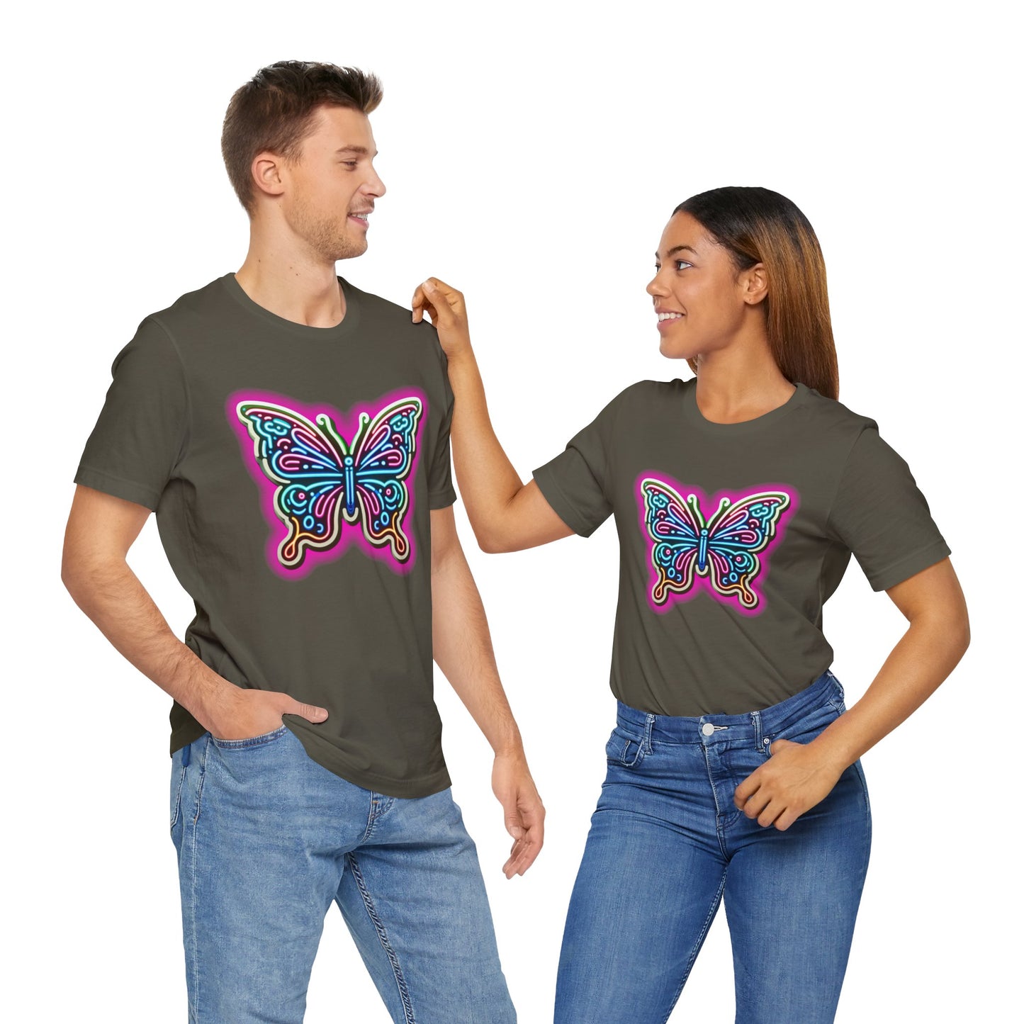 Butterfly Pink Glow Tee