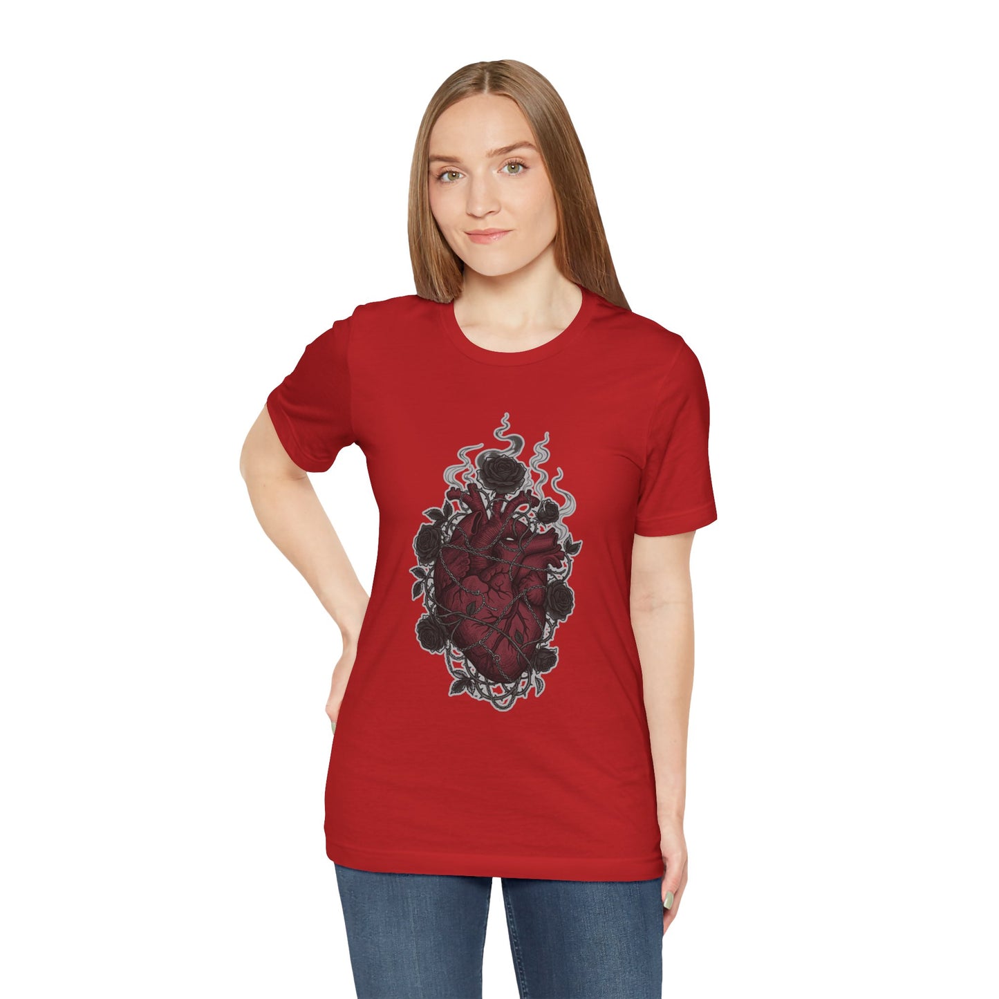 Dark Floral Gothic Heart