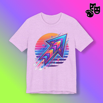 Retro Neon Arrow